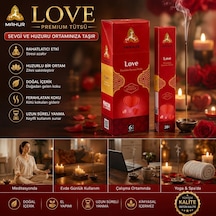 Mahur Love Premium Çubuk Tütsü 120 Adet 6 Kutu X 20 Çubuk, Hoş Kokulu Ortam Tütsüsü, Ev, Ofis, Meditasyon, Yoga Ve Spa