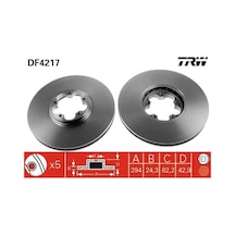 Trw Df4217 Fren Diski On 1387781 1568640 1738815 2 Adettir