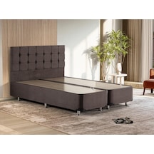 Niron Rama Füme Baza Ve Başlık Seti, Çift Kişilik 150x200 cm Baza