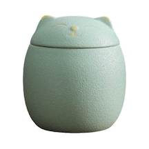 Suntek Tezgah Mutfak Için Kedi Şekli Seramik Açık-yeşil Açık Yeşil