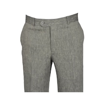 Cengiz İnler Yan Cep Fermuarlı Kırçıllı Keten Pantolon Slim 001