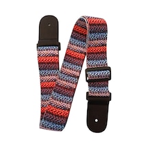 Raymond Joes Rj200-neb Gitar Askısı Çift Kat Pamuklu Deri Başlıklı Nebula Stripe
