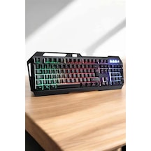 Mey İthalat Q Klavye Rgb Işıklı Klavye Ve Mouse Seti Kablolu Mouse liş Diğer