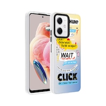 Redmi Note 12 4g Kılıf Desenli Klfs Dragon Sert Kapak - Kelimeler Kelimeler