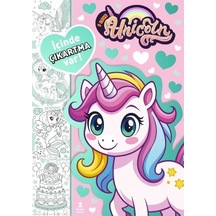 I Love Unicorn - En Sevdiğim Boyama Kitabı - Çıkartmalı