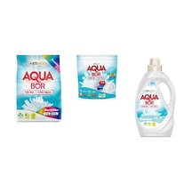 Aquabor Doğal Mineralli 4 Kg Renkliler + Tablet + Sıvı Beyaz 3 Lü Set