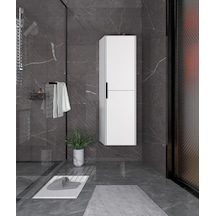 Orka Trio 40 Cm Mdf Beyaz Banyo Boy Dolabı Beyaz