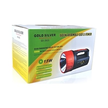 Gold Silver Gs-2621 15W 5000 Metre Mesafeli Projektör Şarjlı N11.1407 Siyah