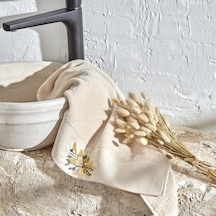 Comfort Touch Nakışlı%100 Pamuk Havlu Bej 30x50 Cm Çok Renkli
