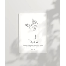 Çerçevesiz Poster Goodness Temalı Minimalist