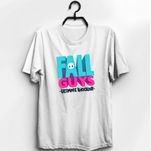 Fall Guys Oyun Baskılı Tshirt Beyaz