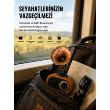 Şarjlı Mini Retro Radyo Bluetooth Hoparlör Çoklu Bağlantı Seçenekli Yeni Nesil - Lisinya