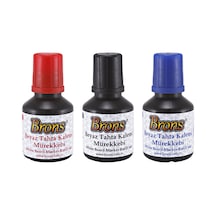Brons Doldurulabilir Tahta Kalemi Mürekkebi 30 Ml 3 Lü Set