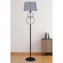 Kelly Siyah Lambader Gri Konik Şapka Modern , Yatak Odası, Salon Lambader Çok Renkli