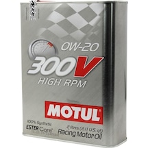 Motul 300V High Rpm 0W-20 Tam Sentetik Racing Motor Yağı 2 x 2 L