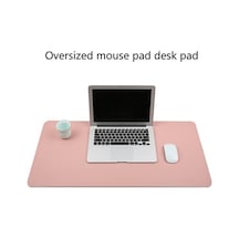 Ebitda Çok İşlevli İş Pu Deri Mouse Pad Klavye Pedi Masa Mat, 80x40cm Siyah, Ofis Ve Ev Kullanımı İçin Uygun Siyah