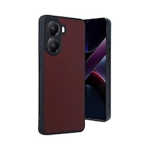 Poco X7 Pro Kılıf Aras Deri Kapak - Bordo Bz8683140842680