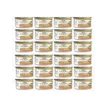Tr Gold Parça Etli Soslu Somonlu Ve Tavuklu Kedi Konservesi 85 Gr X 24 Adet