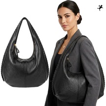 Nas Bag Yeni Sezon Kadın Siyah Omuz Çantası