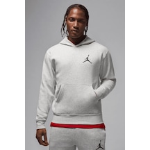 Nike Jumpman Fleece Pullover Mens Hoodie Kapüşonlu Erkek Sweatshirt Gri