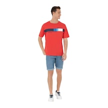 U.S. Polo Assn. Erkek Comfort Bisiklet Yaka Tişört Kırmızı