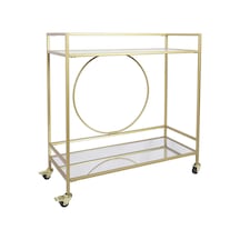 Charlotte Gold Metal Servis Arabası