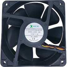 Xmer 120x120x38mm 24v 1a 4 Kablo Rulmanlı Fan