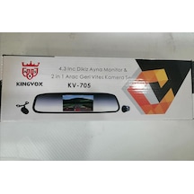 Kingvox Kv-705 4.3" Dikiz Ayna Monitör 2 in 1 Araç Geri Vites N11.265