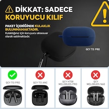 Caseonn Qcy T13 Pro Kılıf Askı Aparatlı Mat Silikon Kırmızı
