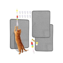 Kedi Tırmalama Matı Sisal, 2 Paket Doğal Sisal Kumaş 23,6 İnç X 15,8 İnç Kedi Tırmalama Pedi, Sevimli Oyun Oyunca