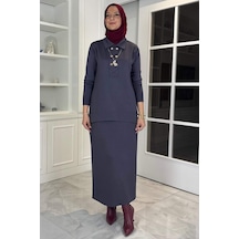 Sare Triko Takım Antrasit Çok Renkli