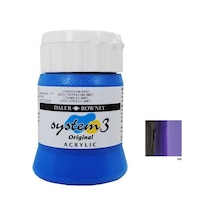 Daler Rowney System 3 Akrilik Boya 500Ml - Deep Violet 408