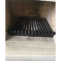 Döküm Izgara Şömine Izgarası 70 Cm X 46 Cm.X 46 Cm 15 Li Izgara Küllüklü
