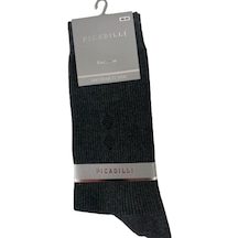 Picadilli Cotton Dikişsiz Erkek Çorabı 2Li Paket Füme (533438202)-40-44-Füme