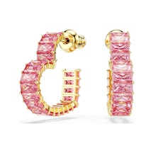 5706340 Swarovski Küpe Matrıx:pe Hoop Hrt S Pınk/gos Metalik
