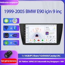 Otolas Bmw E90 Için 9 Inç Carplay Navigasyon - Başlangıç Paketi 1+16gb Gps Kamera - 2006 2007 2008 2009 2010 2011 2012 9"