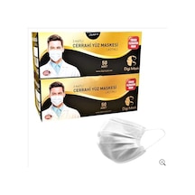 Digi Mask 3 Katlı Telli Lastikli Cerrahi Maske 100 Adet