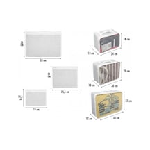 Bavul İçi Organizer Seti - Yatak Odası Organizer Set - Makyaj Organizer Mini Hurçlar 6 Parça Lisinya Beyaz