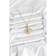 Mey İthalat 316l Çelik Zincir Gold Renk Uçak Model Kadın Kolye - Özel Seri Meyeb68fb57eeadd01c82b8048670 altın