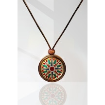 Pusula Ahşap Kolye N11.35177 Siyah