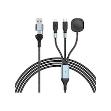 Rogfer 2m 2-in-3 100w Pd Telefon Ve Saat İçin Hızlı Şarj Tarih Kablosu