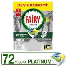 Şeylişeyler - Fairy Platinum Bulaşık Makinesi Kapsülü 72'li Deterjan Tablet - Yağ Sökücü Parlatıcı Etkili