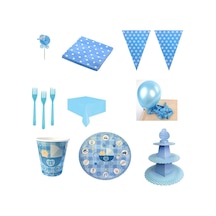 Hoşgeldin Bebeğim Pusetli Baby Shower Süsleme Seti 8 Kişilik