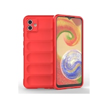 Newface Samsung Galaxy A04 Kılıf Optimum Silikon - Kırmızı