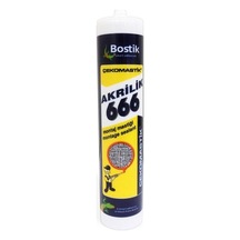 Çekomastik Akrilik 666 Montaj Mastiği Beyaz 500 Gr (380506420)
