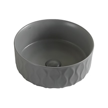 Ey-4750mg Mat Gri Tezgah Üstü Lavabo
