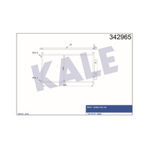 KALE OTO Radyatör 342965 Klima Radyatörü Civic VIII Hatchback Al-Al