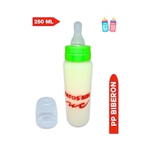 Fatoş Bebe Klasik Silikon Uçlu Pp Biberon Yeşil Rengi, 250 Ml