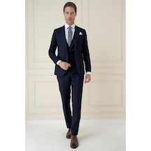 Efor Tk 908 Slim Fit Lacivert Spor Takım Elbise Lacivert