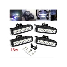 OtoÇizgi 6 Ledli 18w Metal Kasa Off Road Gündüz Farı Sis Farı Lambası OtoÇizgi